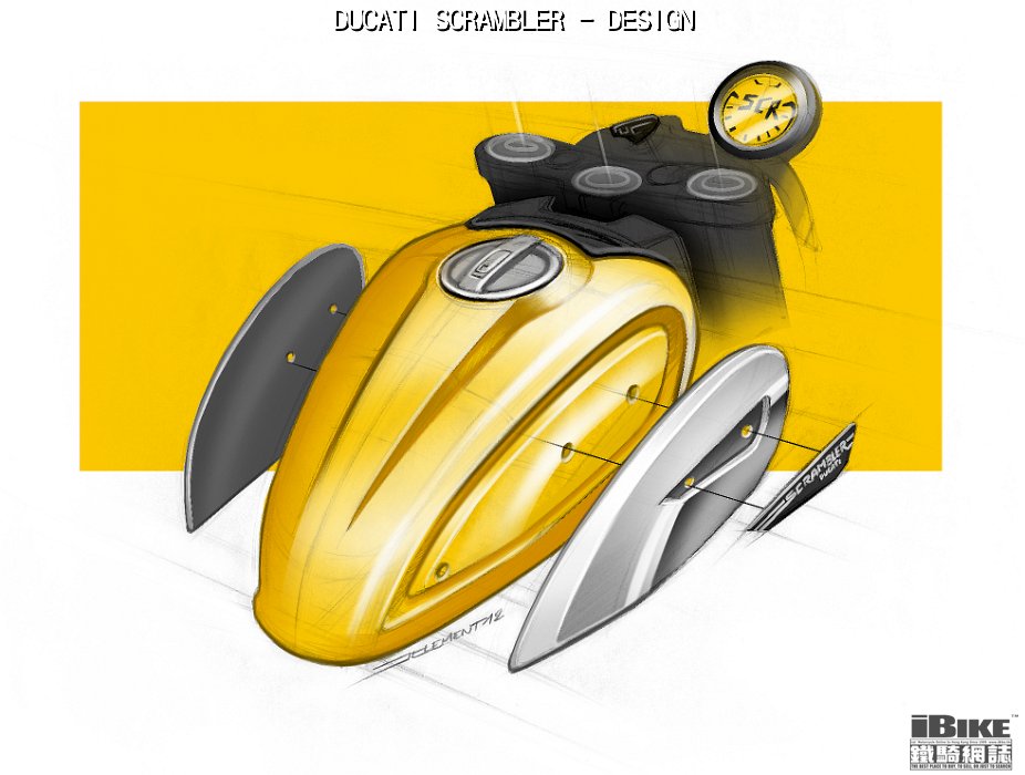 6-80 DUCATI SCRAMBLER SKETCH